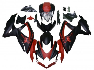 Purchase 2008-2010 Suzuki GSXR 600 / GSXR 750 Motorcycle Fairings - Maroon Red Matte Black Canada