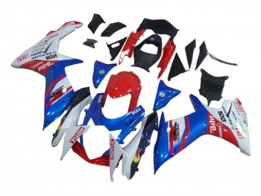 Purchase 2008-2010 Suzuki GSXR 600 / GSXR 750 Motorcycle Fairings - White Red Blue Canada