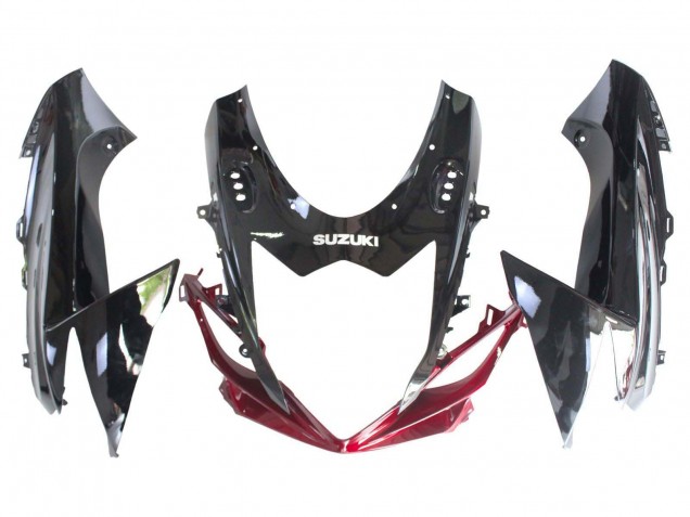 2011-2024 Suzuki GSXR 600 / GSXR 750 Bike Fairings - Red Glossy Black Canada