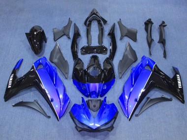 Purchase 2015-2018 Yamaha YZF R3/R25 Motorcycle Fairing Kits - Blue Glossy Black Canada