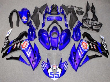 Purchase 2015-2018 Yamaha YZF R3/R25 Motorcycle Fairings - Blue White Black ENEOS 55 Canada