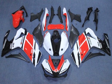 Purchase 2015-2018 Yamaha YZF R3/R25 Motorcycle Fairings - White Red Black Petronas Yamalube Canada