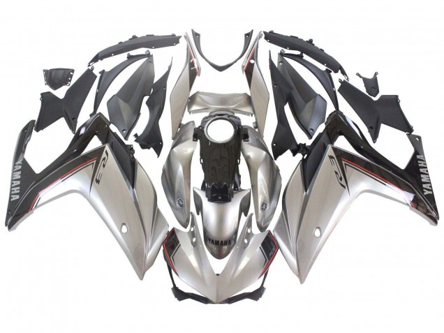 2015-2018 Yamaha YZF R3/R25 Motorcycle Fairings - Silver Black Canada