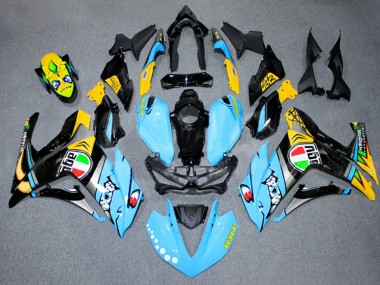 Purchase 2015-2018 Yamaha YZF R3/R25 Motorcycle Fairings - Light Blue Yellow Silver Black Canada