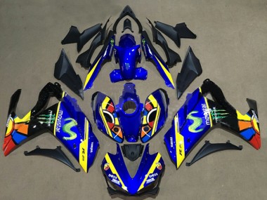 Purchase 2015-2018 Yamaha YZF R3/R25 Motorcycle Fairings - Blue Yellow Red Black Green Monster Canada