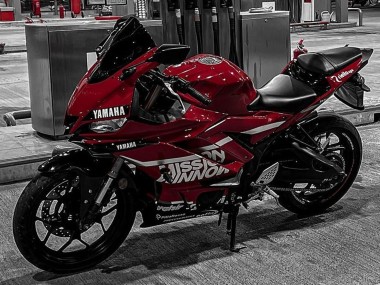 Purchase 2019-2021 Yamaha YZF R3/R25 Motorcycle Fairings - Dark Red White Silver Black Valsir Canada