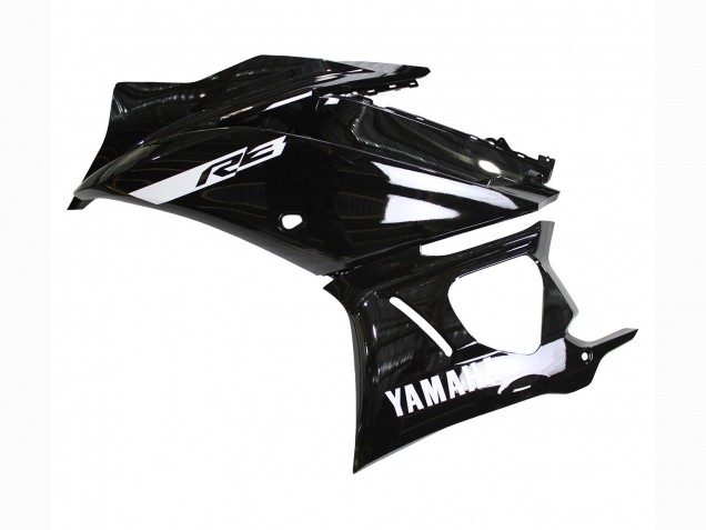 2019-2021 Yamaha YZF R3/R25 Motorcycle Fairings - Glossy Black White Canada