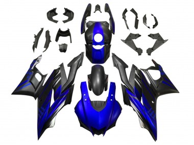 Purchase 2019-2021 Yamaha YZF R3/R25 Motorcycle Fairing - Blue Matte Black Canada