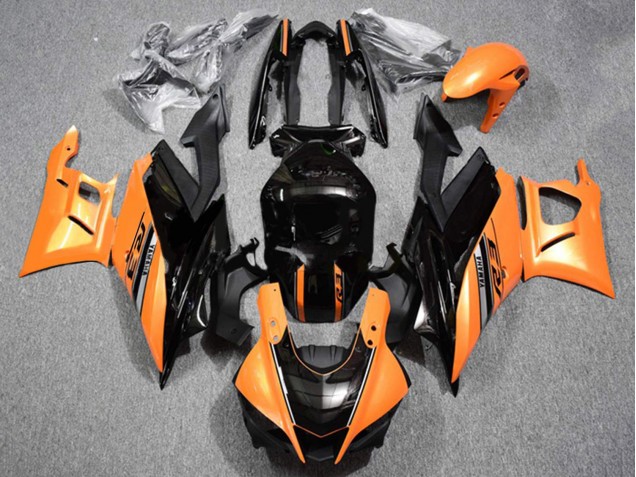 2019-2021 Yamaha YZF R3/R25 Motorcycle Fairings - Orange Glossy Black Canada