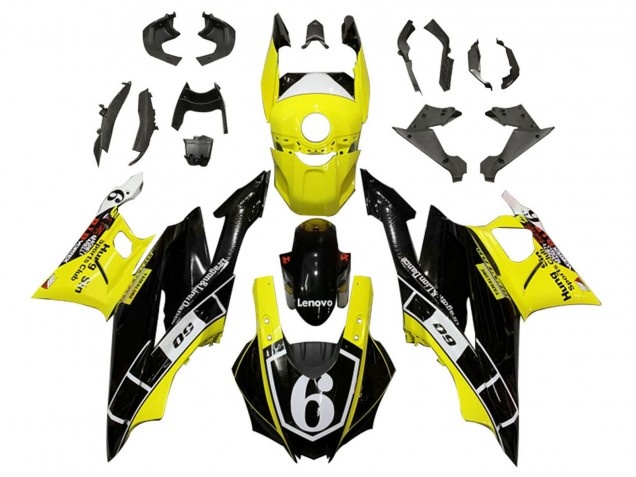 2019-2021 Yamaha YZF R3/R25 Motorcycle Fairings - Yellow White Glossy Black Lenovo 6 Canada