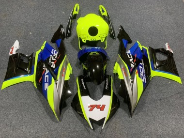 Purchase 2022-2024 Yamaha YZF R3/R25 Motorcycle Fairings - Neon Green Blue Glossy Black 74 Canada