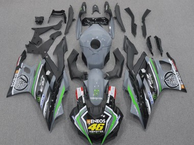 Purchase 2022-2024 Yamaha YZF R3/R25 Motorcycle Fairings - Nardo Grey Green Black Monster ENEOS 46 Canada
