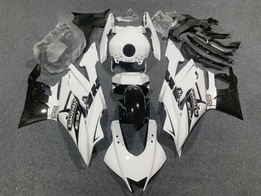 Purchase 2022-2024 Yamaha YZF R3/R25 Motorcycle Fairings - White Glossy Black Canada