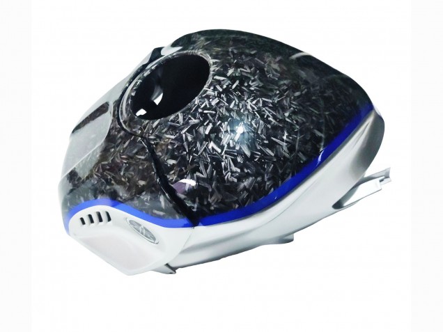 2022-2024 Yamaha YZF R3/R25 Motorcycle Fairings - Marble Black Silver Blue Forged Carbon Fiber Style Canada