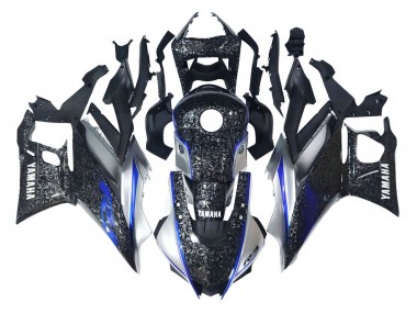 Purchase 2022-2024 Yamaha YZF R3/R25 Motorcycle Fairings - Marble Black Silver Blue Forged Carbon Fiber Style Canada