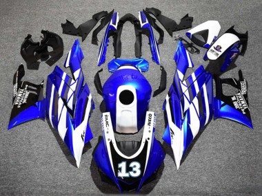 Purchase 2022-2024 Yamaha YZF R3/R25 Motorcycle Fairings - Blue White Black Petronas Yamalube 13 Canada
