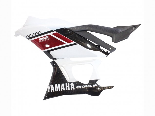 2022-2024 Yamaha YZF R3/R25 Motorcycle Fairings - White Red Black Yamalube Canada