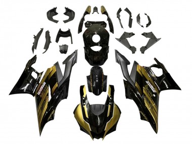 Purchase 2022-2024 Yamaha YZF R3/R25 Motorcycle Fairings - Gold Glossy Black Semakin Didepan Canada
