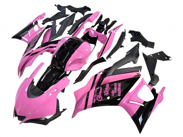 2022-2024 Yamaha YZF R3/R25 Motorcycle Fairings - Pink Glossy Black Monster Canada