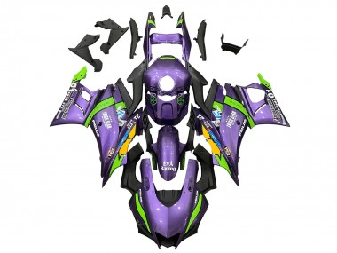 Purchase 2022-2024 Yamaha YZF R3/R25 Motorcycle Fairings - Purple Green Yellow Trick Star EVA Racing 21 Canada
