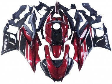 Purchase 2022-2024 Yamaha YZF R3/R25 Motorcycle Fairing - Red White Glossy Black Canada