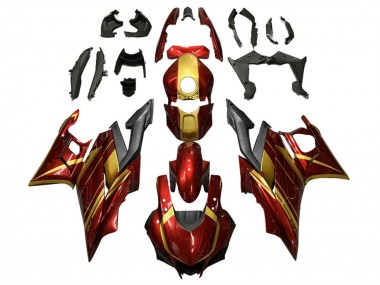 Purchase 2022-2024 Yamaha YZF R3/R25 Motorcycle Fairings - Red Gold Matte Black Canada