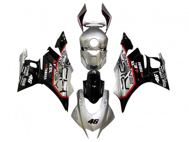 2022-2024 Yamaha YZF R3/R25 Motorcycle Fairings - Silver Red Black 46 Canada
