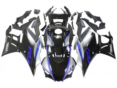 Purchase 2022-2024 Yamaha YZF R3/R25 Motorcycle Fairings - Silver Blue Glossy Black Canada