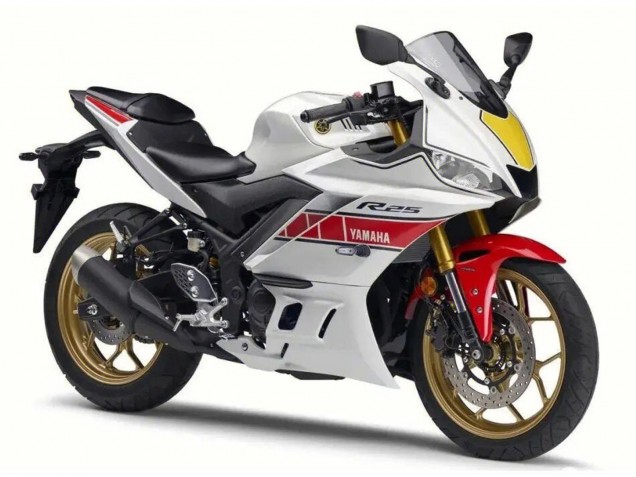 2022-2024 Yamaha YZF R3/R25 Motorcycle Fairing - White Red Black Canada