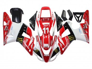 Purchase 1998-1999 Yamaha YZF 1000 R1 Motorcycle Fairings - Red White Black Yellow Monster Milwaukee MAXXIS 11 Canada