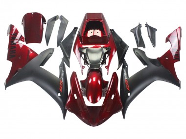 Purchase 2002-2003 Yamaha YZF 1000 R1 Motorcycle Fairing Kits - Red Matte Black Canada