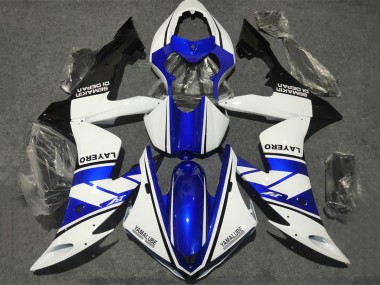 Purchase 2002-2003 Yamaha YZF 1000 R1 Motorcycle Fairings - White Blue Matte Black Yamalube Canada