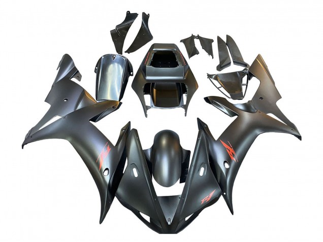2002-2003 Yamaha YZF 1000 R1 Motorcycle Fairings - Matte Black Red Canada