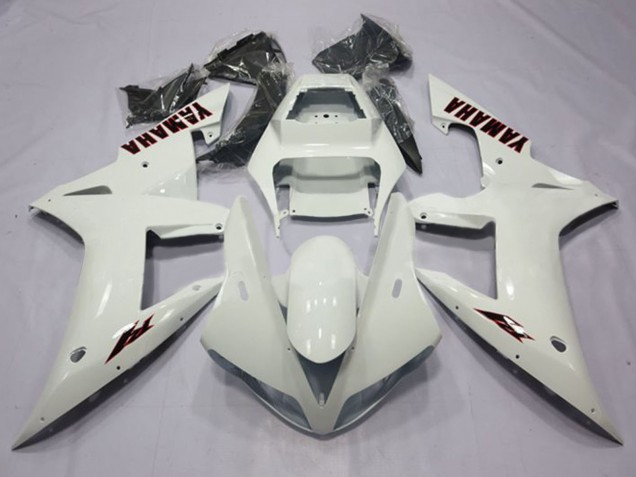 2002-2003 Yamaha YZF 1000 R1 Motorcycle Fairings - Pearl White Black Canada