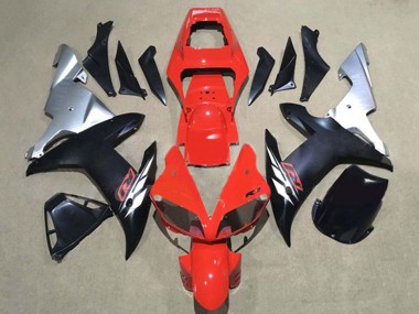 Purchase 2002-2003 Yamaha YZF 1000 R1 Motorcycle Fairings - Red Silver Matte Black Canada
