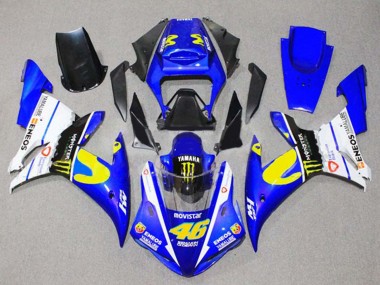 Purchase 2002-2003 Yamaha YZF 1000 R1 Motorcycle Fairings - Blue White Black Yellow Monster 46 Canada
