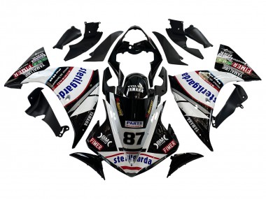 Purchase 2009-2011 Yamaha YZF 1000 R1 Motorcycle Fairings - Glossy Black White Red Volvo Fimer Yamalube 87 Canada