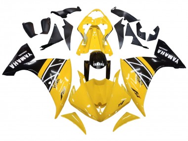 Purchase 2009-2011 Yamaha YZF 1000 R1 Motorcycle Fairing Kits - Yellow White Black Stripe Canada