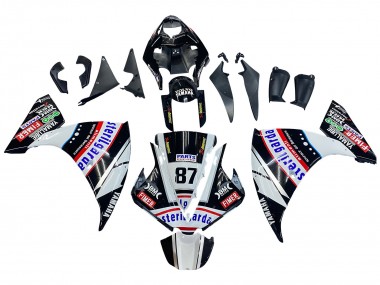Purchase 2012-2014 Yamaha YZF 1000 R1 Motorcycle Fairings - Glossy Black White Red Fimer Yamalube Sterilgarda 87 Canada