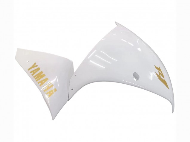 2012-2014 Yamaha YZF 1000 R1 Motorcycle Fairings - White Gold Decals Canada