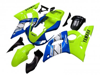 Purchase 1998-2002 Yamaha YZF 600 R6 Motorcycle Fairings - Neon Green Blue White Champions Canada