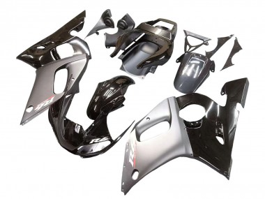 Purchase 1998-2002 Yamaha YZF 600 R6 Motorcycle Fairings - Silver Glossy Black Canada