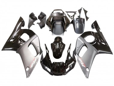 Purchase 1998-2002 Yamaha YZF 600 R6 Motorcycle Fairings - Silver Glossy Black Canada