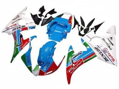 Purchase 2003-2004 Yamaha YZF R6 Motorcycle Fairings - White Blue Green Red Kastinee Dunlop Motul Canada