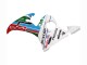 2003-2004 Yamaha YZF R6 Motorcycle Fairings - White Blue Green Red Kastinee Dunlop Motul Canada