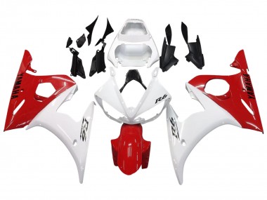 Purchase 2003-2004 Yamaha YZF R6 Motorcycle Fairings - White Red Canada