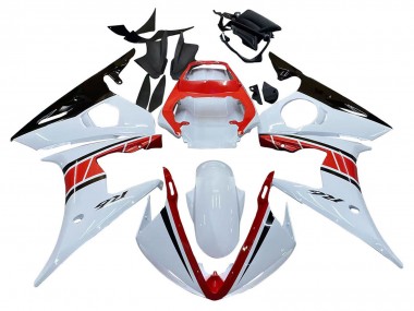 Purchase 2006-2009 Yamaha YZF R6S Motorcycle Fairings - White Red Glossy Black Canada