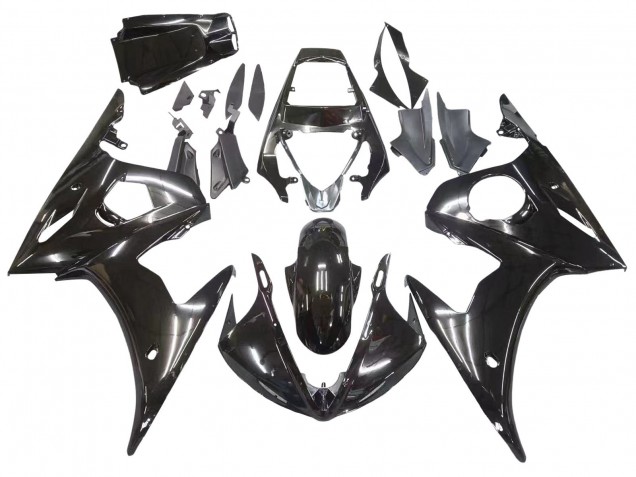2003-2004 Yamaha YZF R6 Motorcycle Fairings - Glossy Black Canada