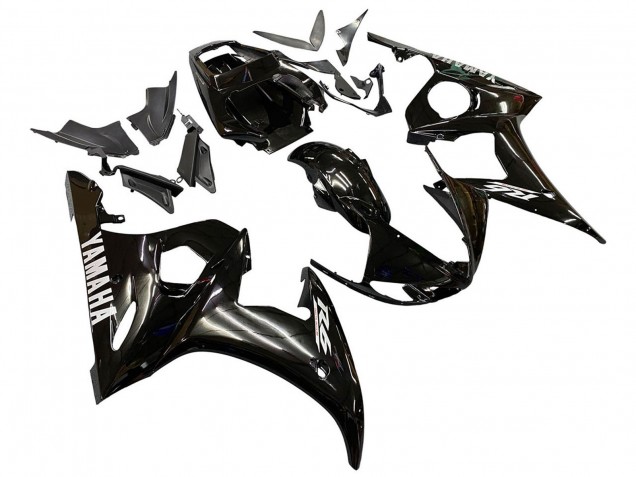 2005 Yamaha YZF 600 R6 Motorcycle Fairings - Glossy Black Canada