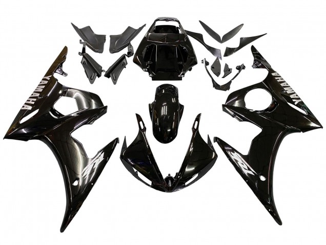 2005 Yamaha YZF 600 R6 Motorcycle Fairings - Glossy Black Canada
